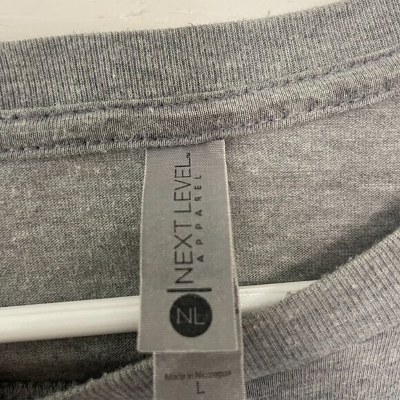 🎈 Banksy “Balloon Girl” Soft Heather Grey T-Shirt – Men's Large - Picture 3 of 3